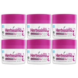 Ki 06 UN - Desodorante Hibisco Herbíssimo Creme Antitranspirante Bioprotect 55g