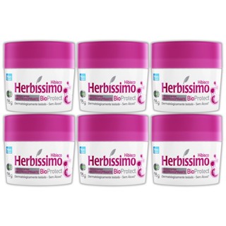 Ki 06 UN - Desodorante Hibisco Herbíssimo Creme Antitranspirante Bioprotect 55g