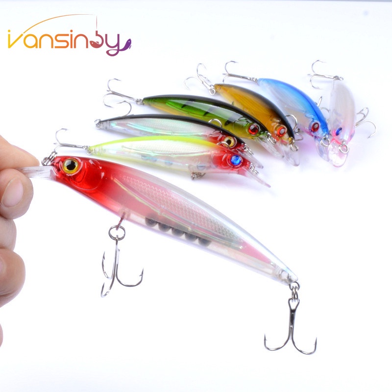 Isca De Pesca Peixinho 11cm/13.4g Laser De Longa Duração Flutuante Em Suspensão De Água Perca Biônica De