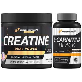 Creatina Dual Power 150g + L Carnitina C/ Cafeína Bodyaction