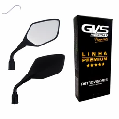 Retrovisor GVS XRE 300 19-23 Rosca Inversa M8 Lente Convexa