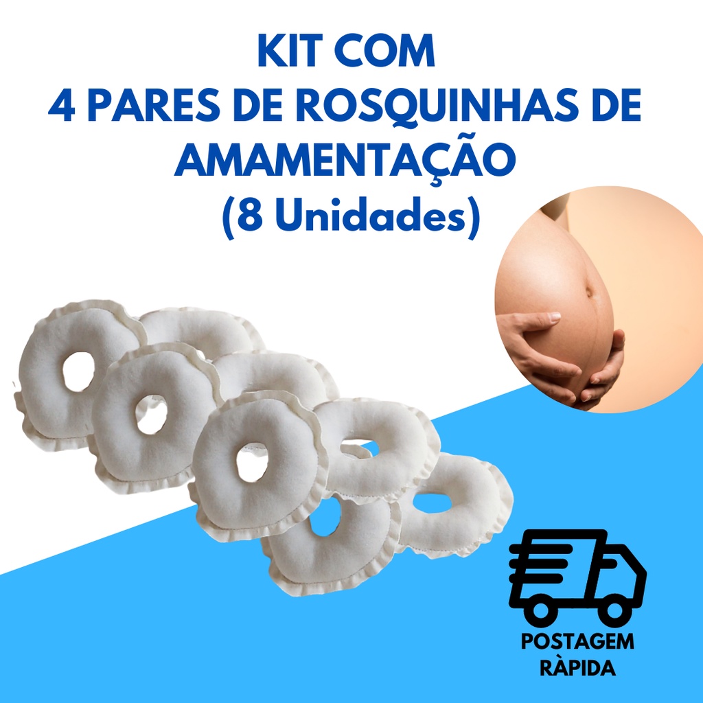Kit 4 Pares de Protetores de Seios - 8 Unidades