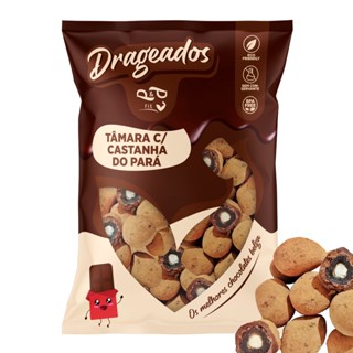 Drageado Tâmara Recheada c/ Castanha do Pará 1Kg Dragee P&P