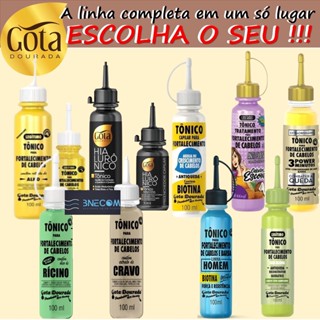 Tônico Capilar Gota Dourada 30 ML - 100ML Escolha o Seu