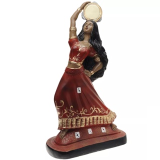 Imagem Pomba Gira Dançarina 22 cm Escultura Gesso Umbanda em Oferta na Shopee