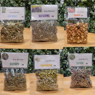Ervas secas - diversas Opções - Erva natural em Oferta na Shopee