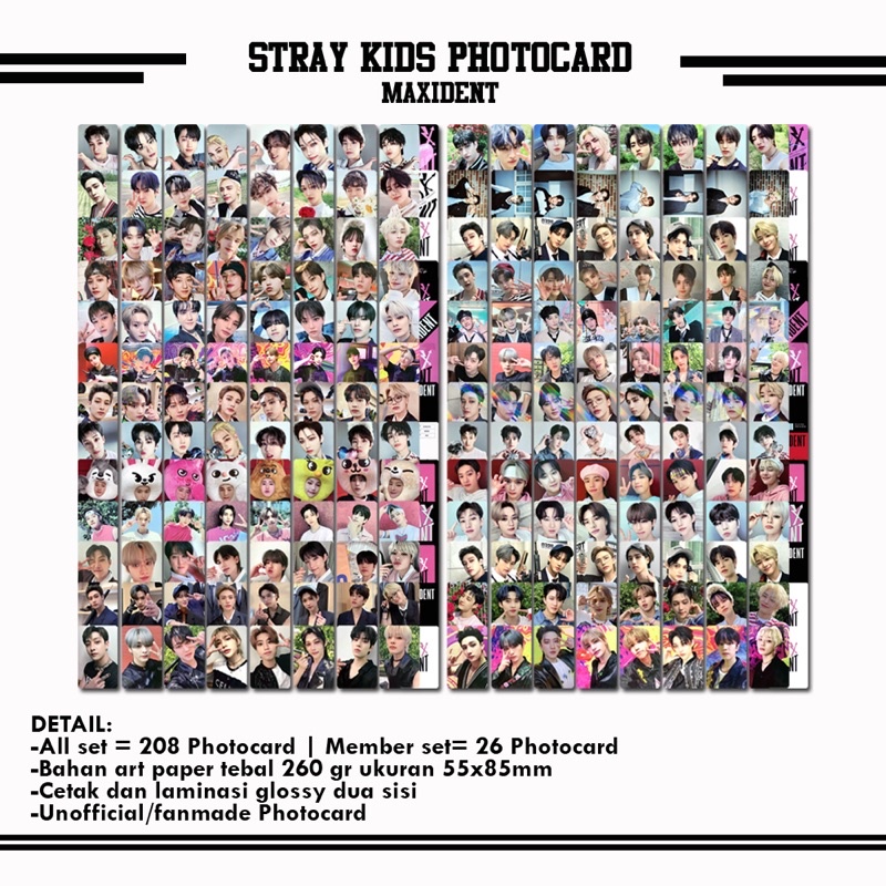 Photocard Stray Kids - Maxident