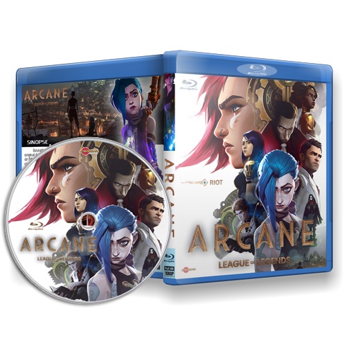 Blu-ray Arcane: League of Legend - Temporada completa dublada.