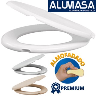 Assento Sanitário Almofadado Macio Oval Universal Deca Icasa Logasa Incepa