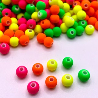 Aprx 800 Miçangas Bola Emborrachada 6mm Neon Artesanato em Oferta na Shopee