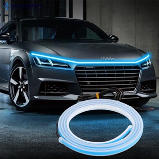 SECRETSPACE 1.5m Luzes De Capô Para Carro Fita De Farol Universal Luz Diurna DRL Barra De Lâmpada Decorativa 12V De Fundo Ambiente L1R9