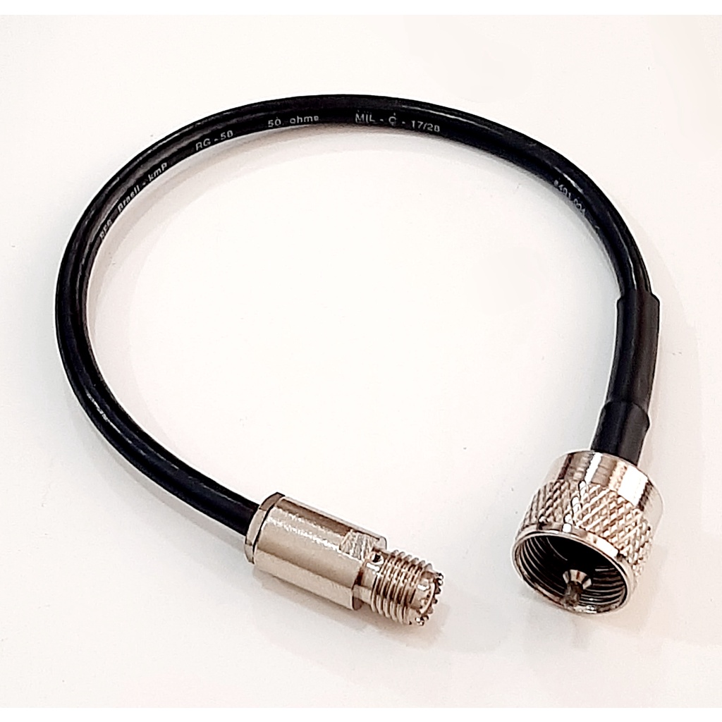 Pig Tail 25cm - UHF Macho / Mini UHF Fêmea