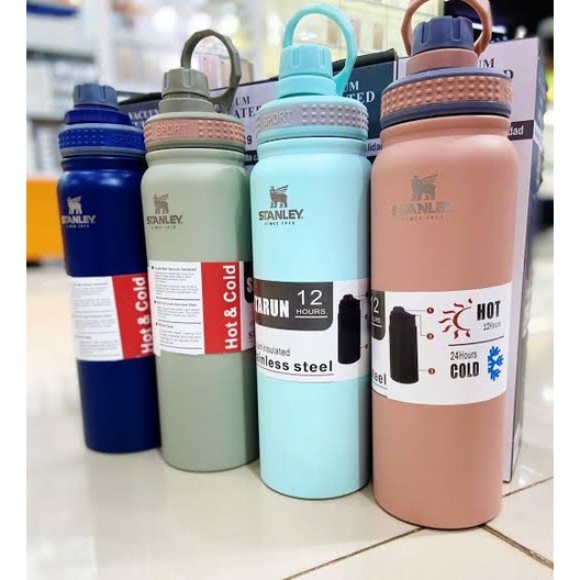 Garrafa Térmica de Inox Portátil 800 ml Academia Campin