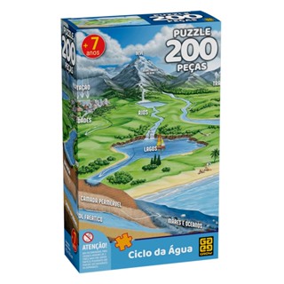 Puzzle 200 peças Ciclo da Água