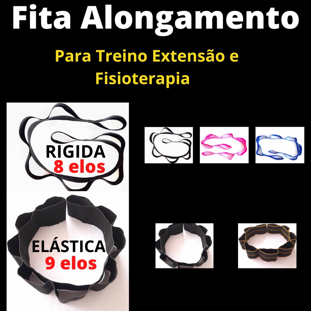 faixa Fita de Yoga Less Now elastica de Alongamento para Treino Extensão Fisioterapia, dança, ballet, Funcional e Pilates - Lord Império