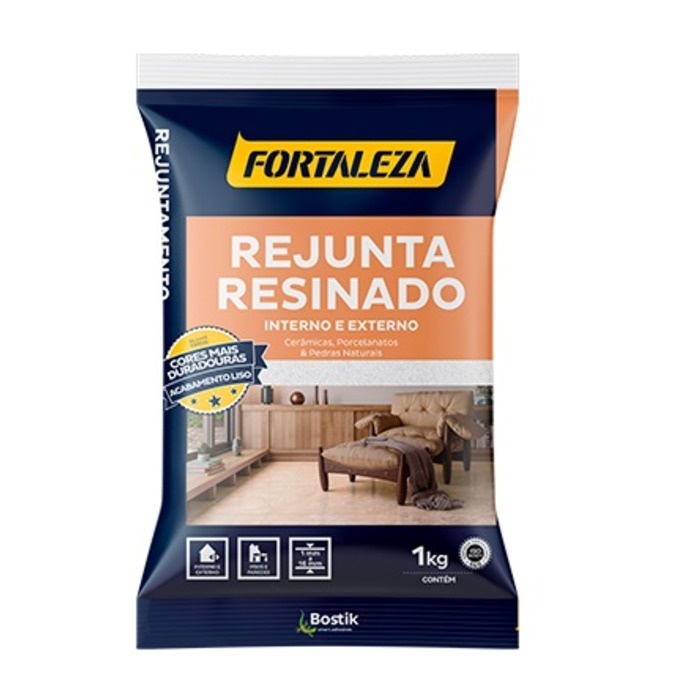 Rejunte Resinado P/ Porcelanato E Cerâmico 1kg -  **Várias Cores** - Fortaleza em Oferta na Shopee