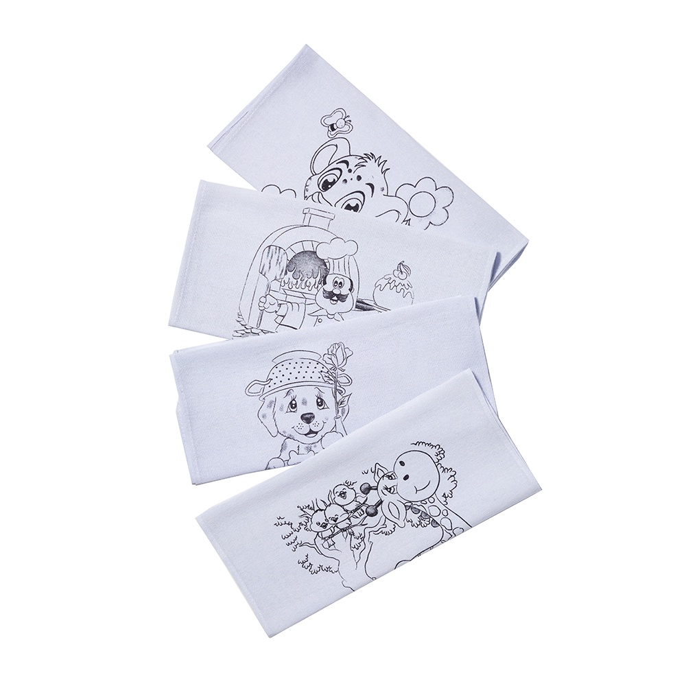 Kit 3 Pano De Prato Para Pintar Artesanato Riscado Atacado em Oferta na Shopee