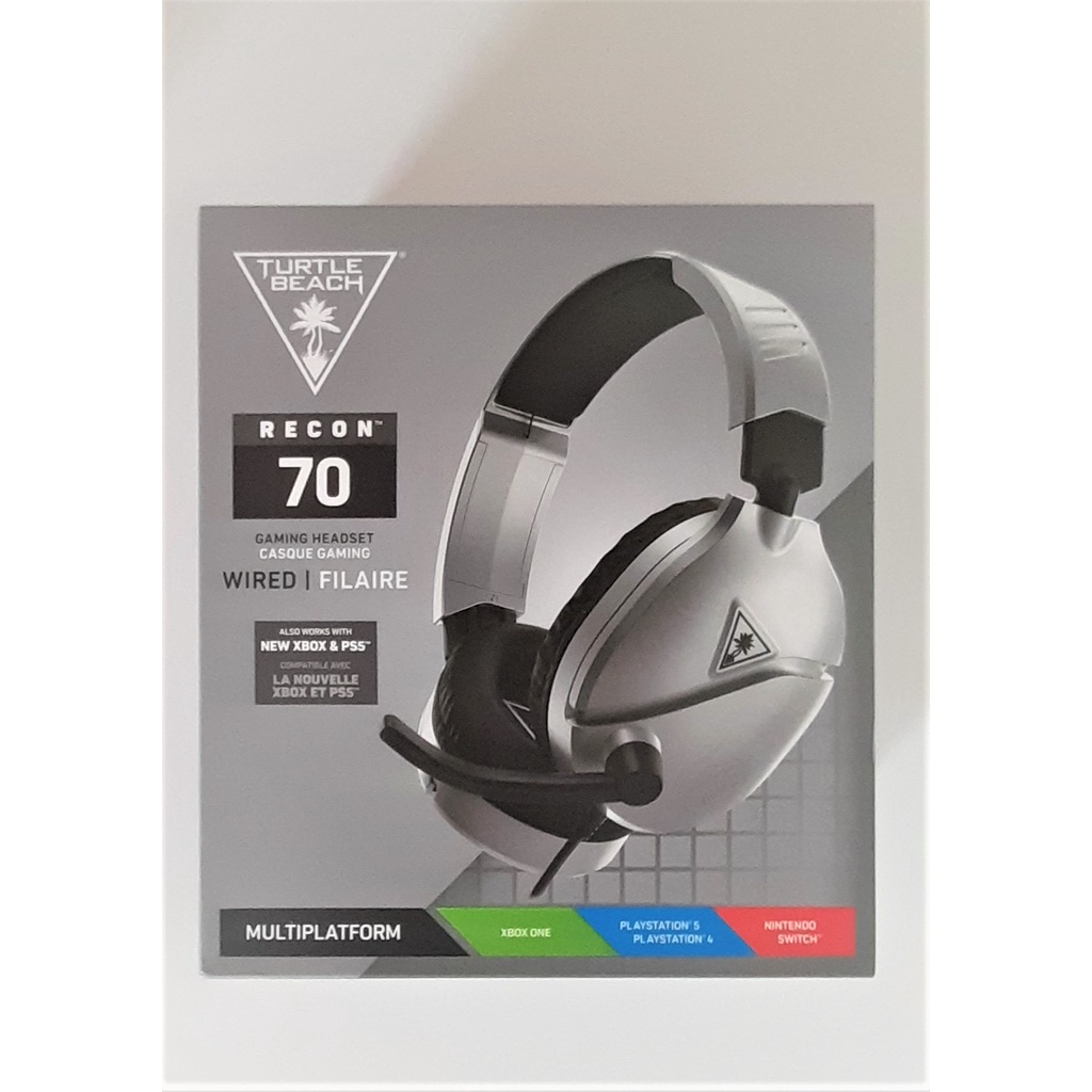 Headset Gamer Com Fio Ear Force Recon Branco Plug P Mm Turtle