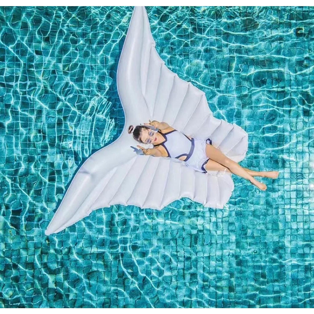 Boia Inflável Gigante Asas De Borboleta Bote Piscina Praia Colchão Inflável Flutuante LINDA GIGANTE
