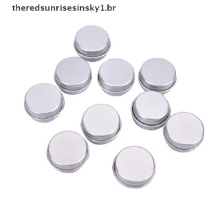 Estojo 10pcs 5ML Frasco De Lata De Alumínio Para Bálsamo De Creme Pregos Cosméticos .