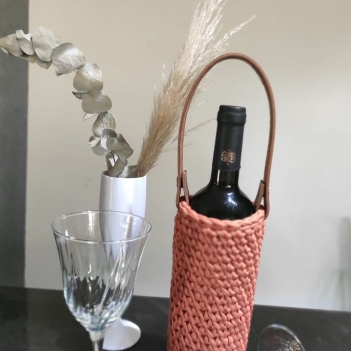 Kit 3 Alças para porta vinhos (2cm largura) com  botão de pressão - KIT COM 3 UNIDADES