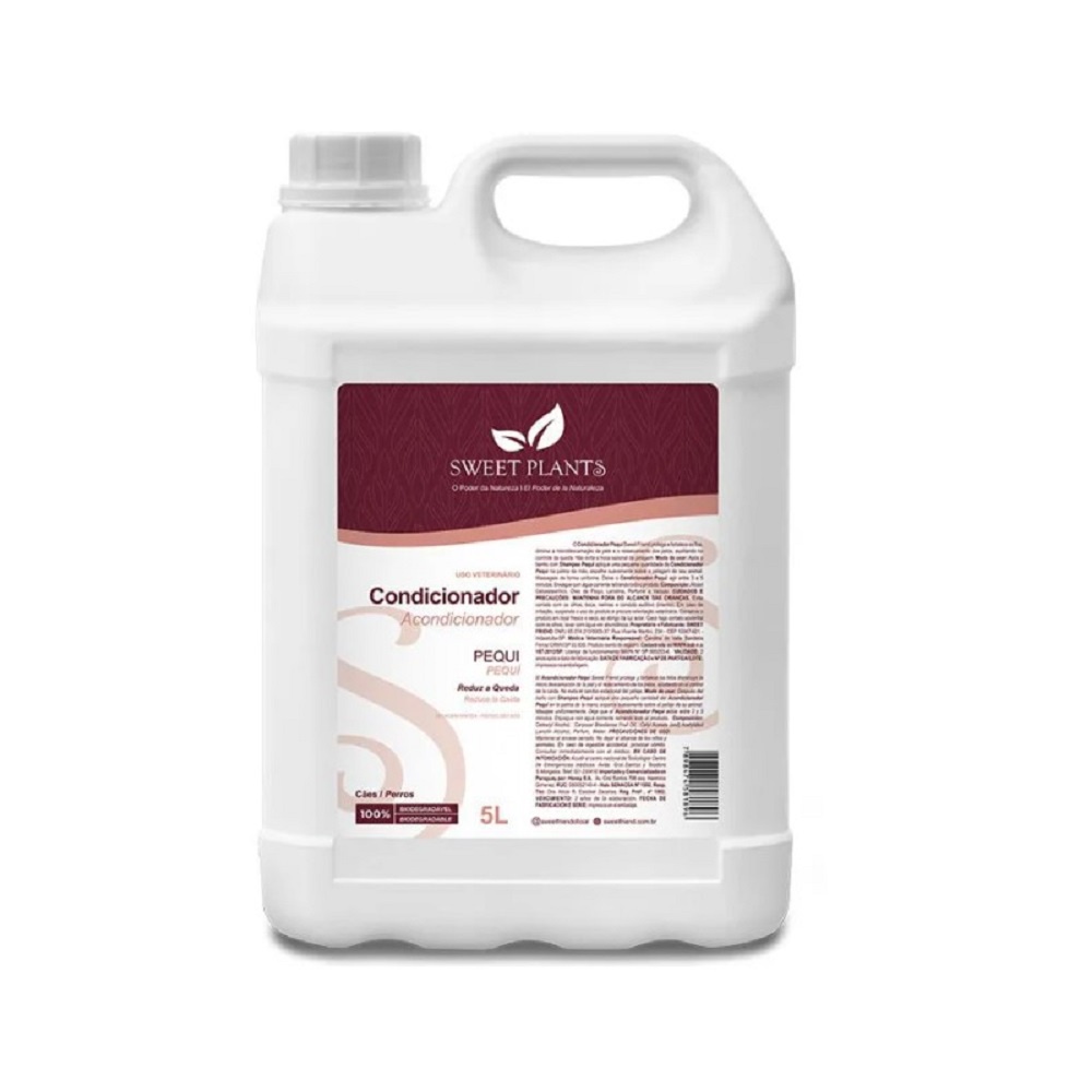 Condicionador Pequi Reduz a Queda 5L Petshop Banho e Tosa Sweet Plants Professional - Sweet Friend