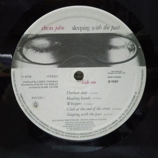 Lp Elton John - Sleeping With The Past 1989 (c273) Vinil | Shopee Brasil