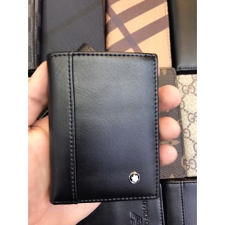 Porta cartão em couro premium importado carteira Masculina Mb Montblanc
