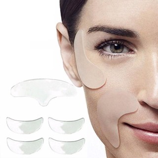 Adesivo Silicone Antirugas 5 Pçs Testa, Área Dos Olhos, Bigode Chinês