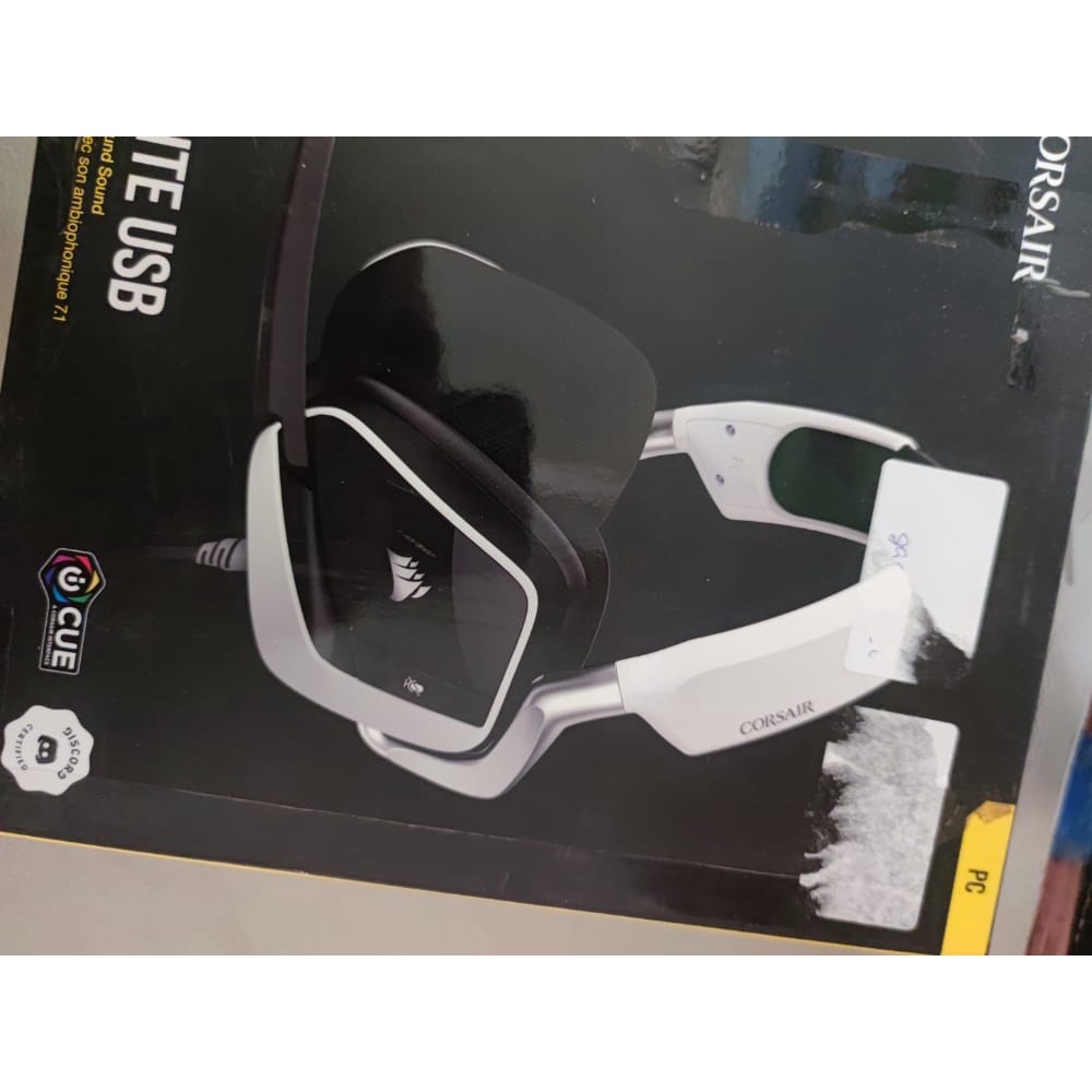 Headset Gamer Corsair Void Elite USB/P2, 7.1 Surround, Drivers 50 mm, Carbono - CA-9011205-NA semi novo