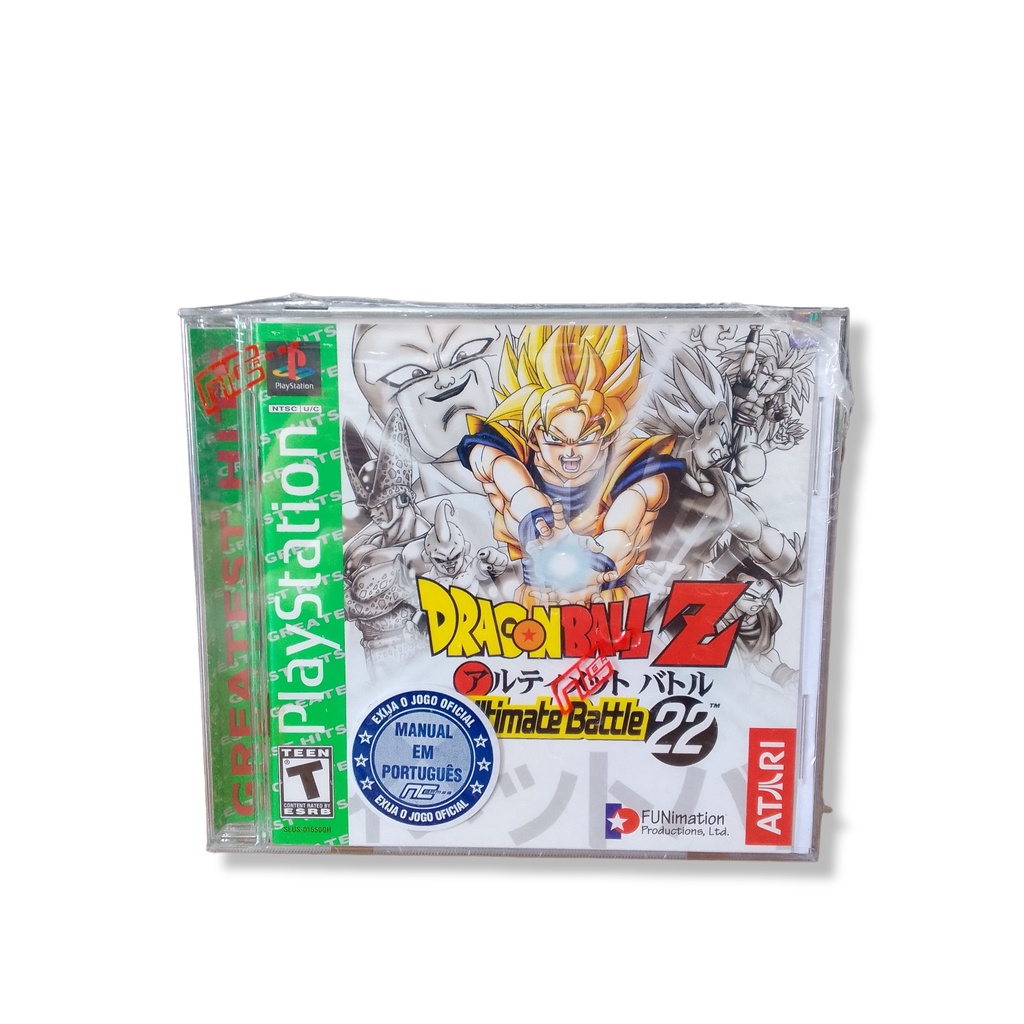 Dragon Ball Z Ultimate Battle 22 PS1 Midia Fisica Original Jogo Game Novo Lacrado Psone