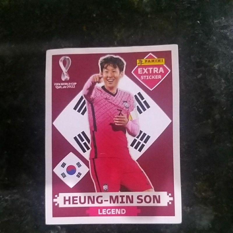 Figurinha Extra Sticker Bordô Heung-Min Son
