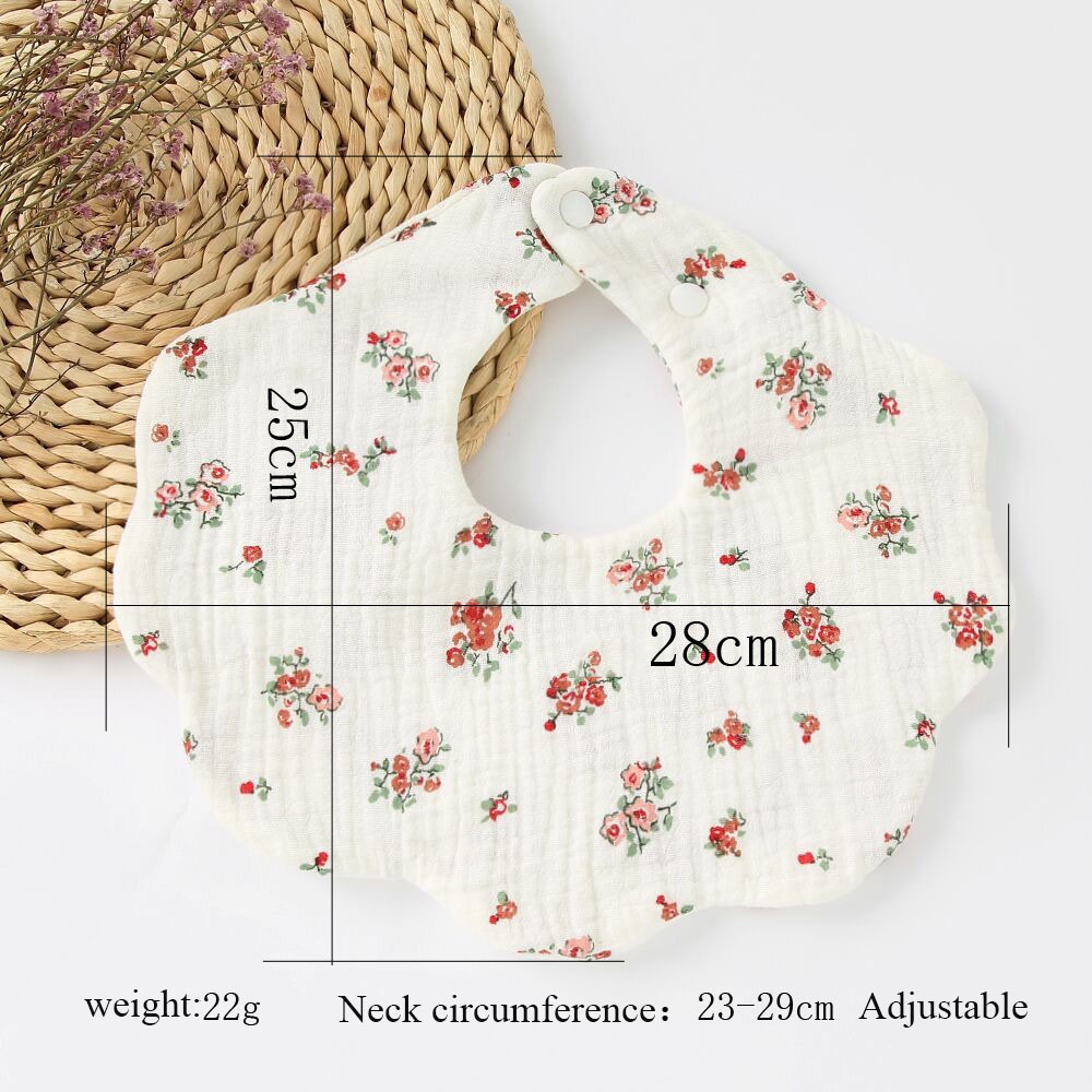 Babadores De Algodão Gause Baby Bibs Impressão Macia Babete Para Recém-Nascidos Panos De Aba Bandana Lenço Crianças — imagem 2 de 2