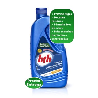 Algicida de Manutenção Para Piscinas Hth Previne Água Verde 1 Litro