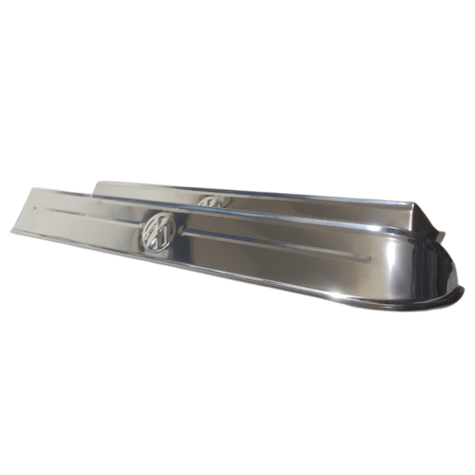Calha De Inox Do Fusca Com Logo Vw - O Par em Oferta na Shopee