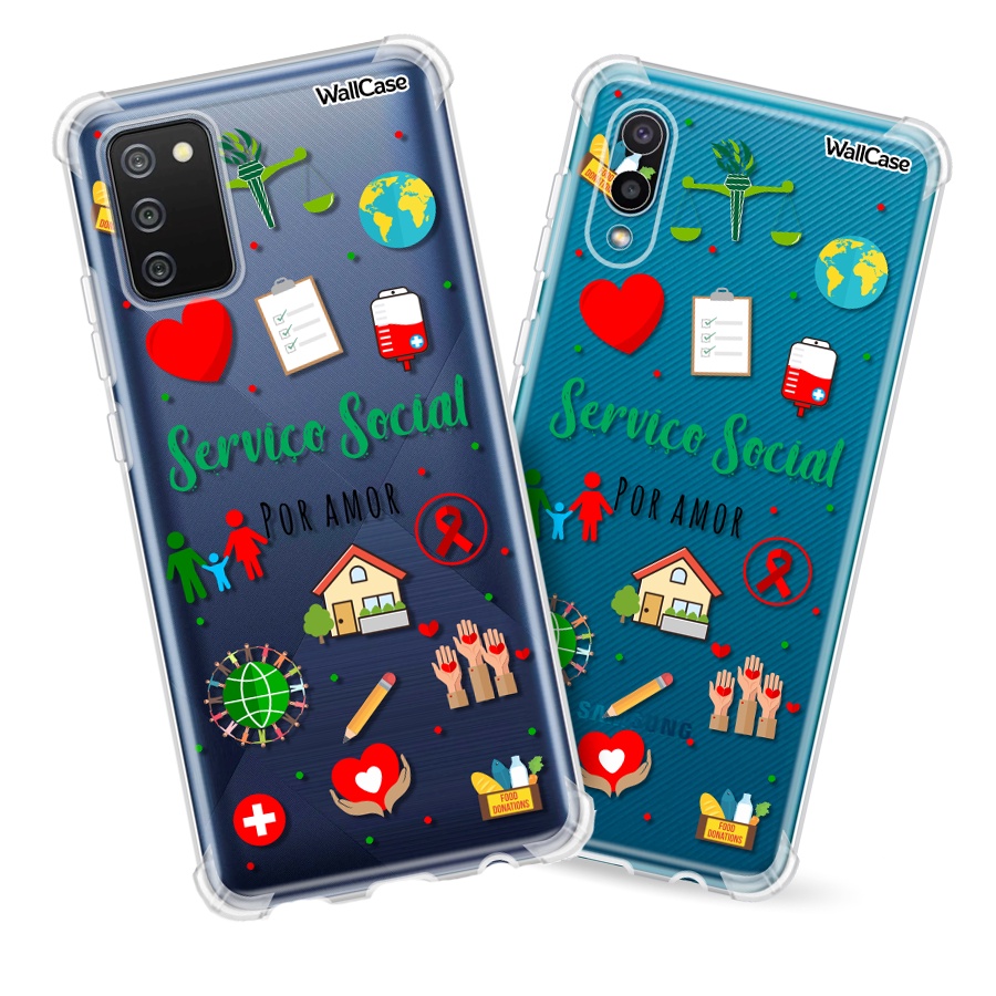 Capinha de Celular Cp13 Profissão Serviço Social Para Galaxy A03 A04 A14 A31 A32 A33 A34 A53 A54 A72 A73 S23 S24 Fe Plus