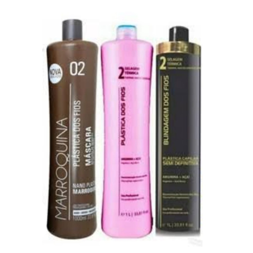 P2 Marroquina+P2 Plástica dos fios+P2 Blindagem dos fios em Oferta na Shopee