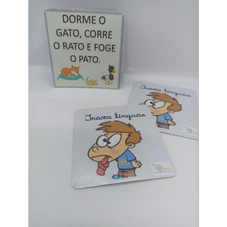 baralho trava línguas recurso pedagógico para crianças alfabetização tdah dislexia e estimulação de idosos Cognição