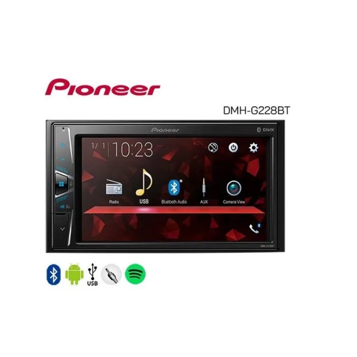 Central Multimídia Pioneer Dmh-g228bt 6.2 Touch E Bluetooth