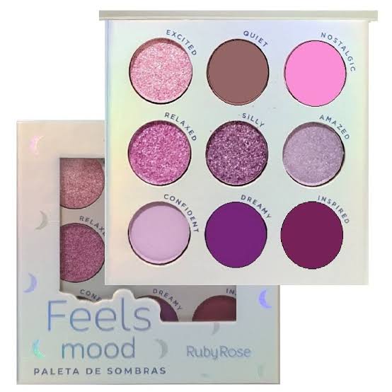 Paleta De Sombras Feels Mod Ruby Rose Cores Shopee Brasil