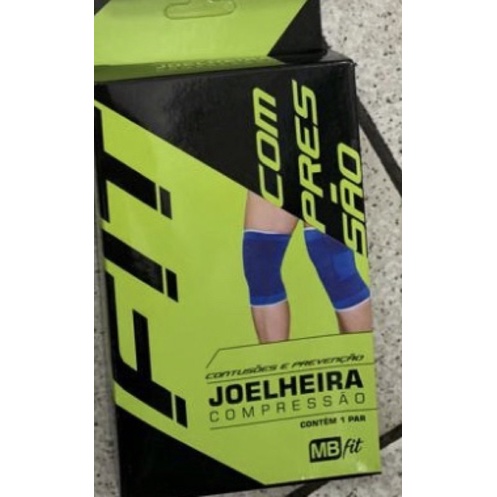 Par De Joelheira Elástica Anatômica Para Compressão