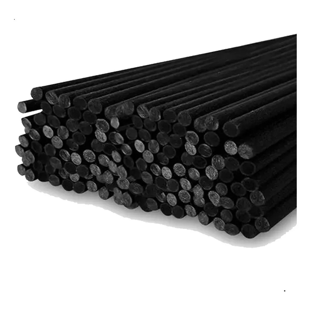 12 Varetas de Fibra Preta Aromatizadoras / Difusoras 25cm — imagem 2 de 2