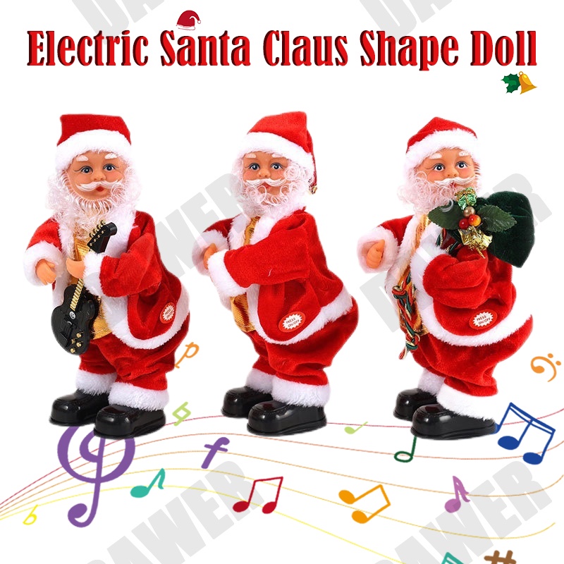 Novo Papai Noel Elétrico Boneco Balanço Pés De Cabeça Cantando Crismas  Dançando Festa De Brinquedo Decoração De Natal Presentes Infantis | Shopee  Brasil