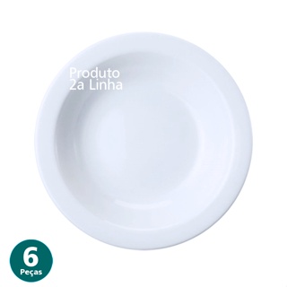 Jogo 6 Pratos Fundos Sopa Iguacu Porcelana Germer 2a Linha em Oferta na Shopee