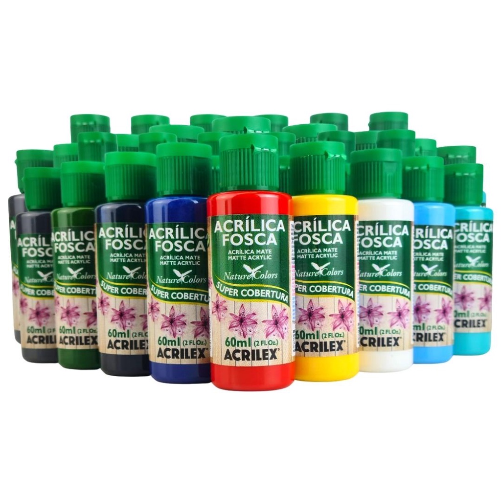 Tinta Acrilica Fosca Kit Com 36 Unidades Nature Colors Acrilex 60ml - Escolha As Cores em Oferta na Shopee