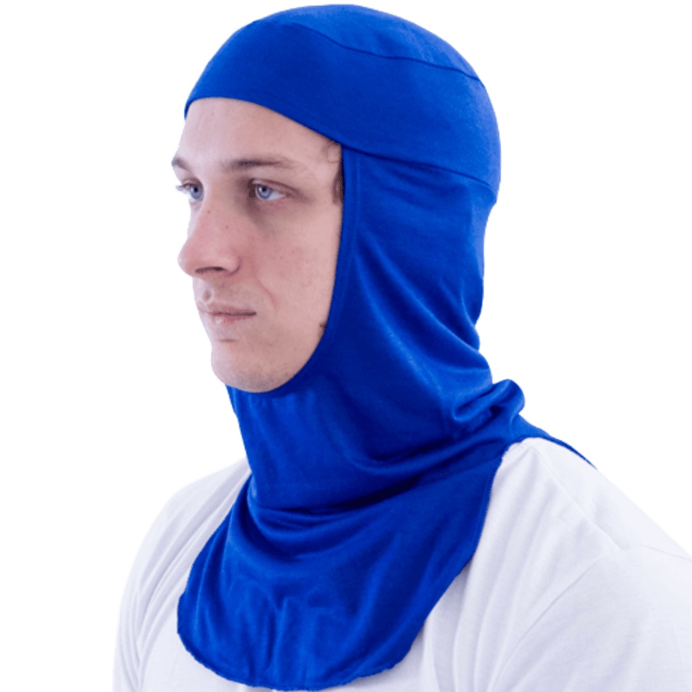 Touca Ninja Azul em Poliviscose para Trabalho Industrial