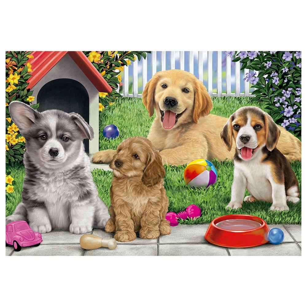 Puzzle 30 peças Cachorros Fofinhos - Mom & Baby