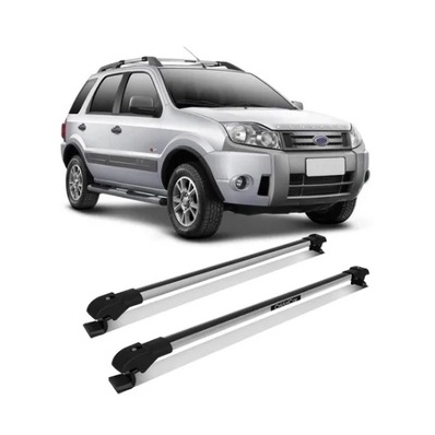 Travessa Rack Bagageiro Ecosport 2009 2010 2011 Slim Cristalcar Prata