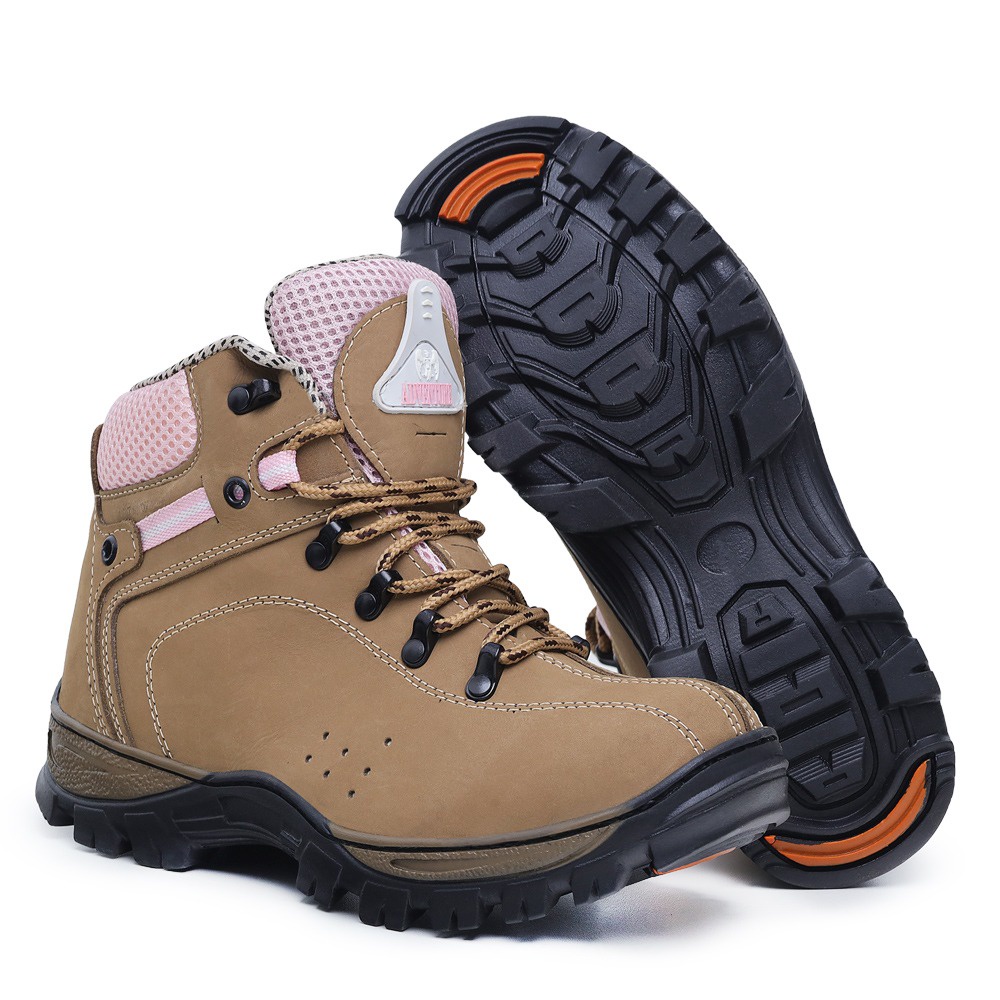 Bota Trilha Feminino Caminhada Adventure em Couro
