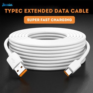 3m/5m/8m/10m Cabo Prático De Carregamento Super Longo Tipo C Para Carregador De Telefone Móvel Interface Celular